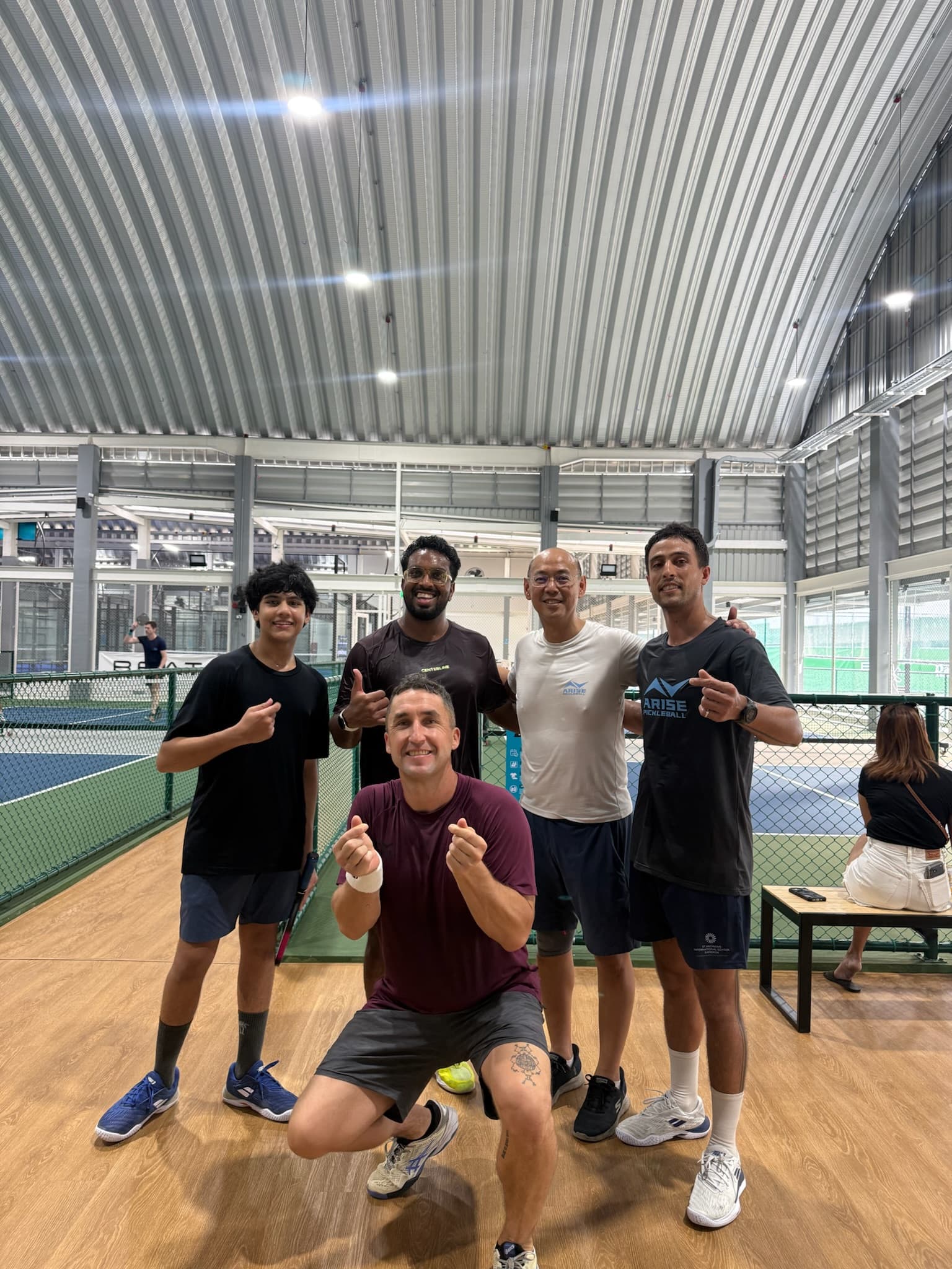 The Pickleball Passport group at Arise Pickleball courts