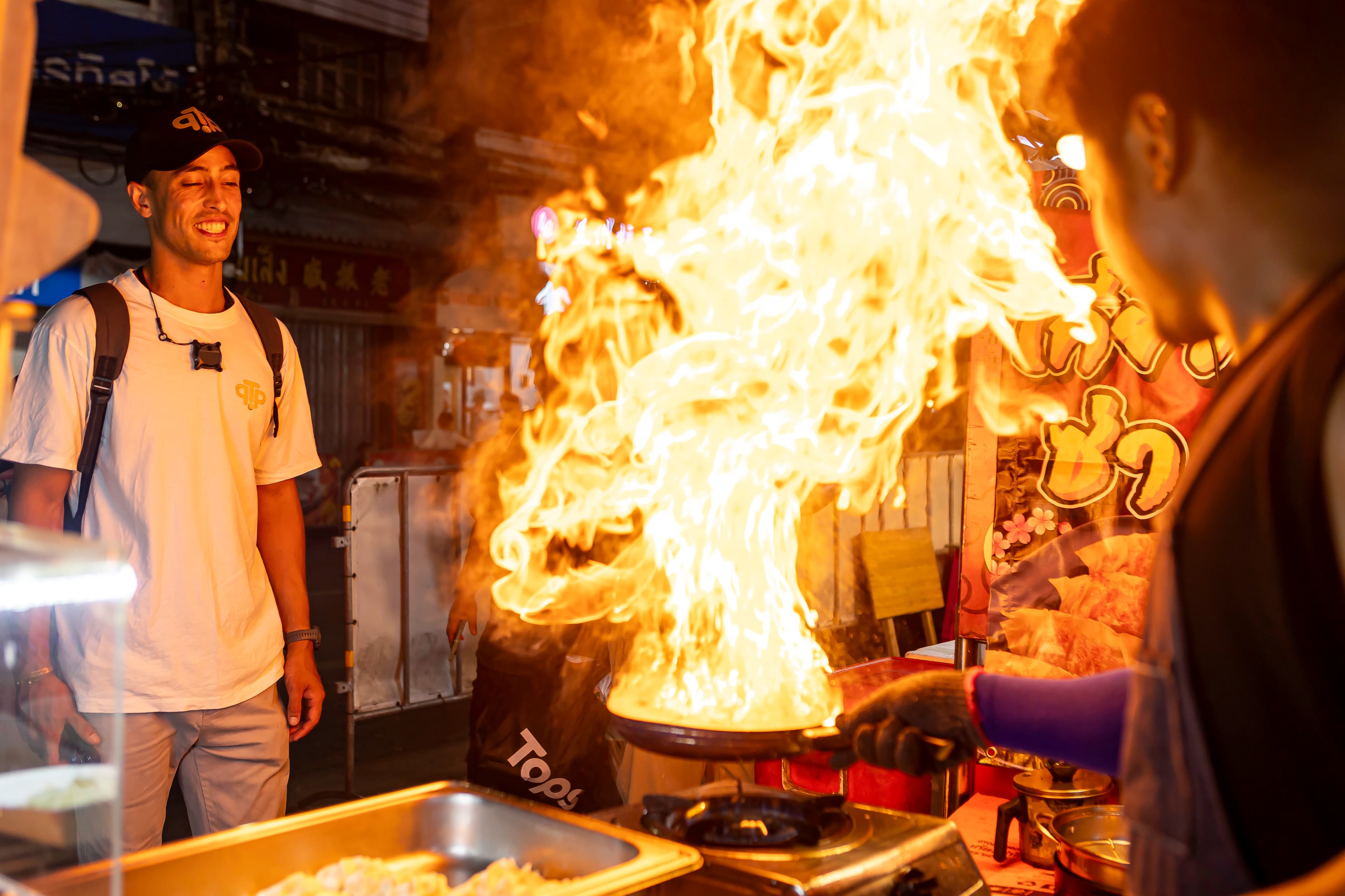 Jaron and Ryan in Bangkok's Chinatown