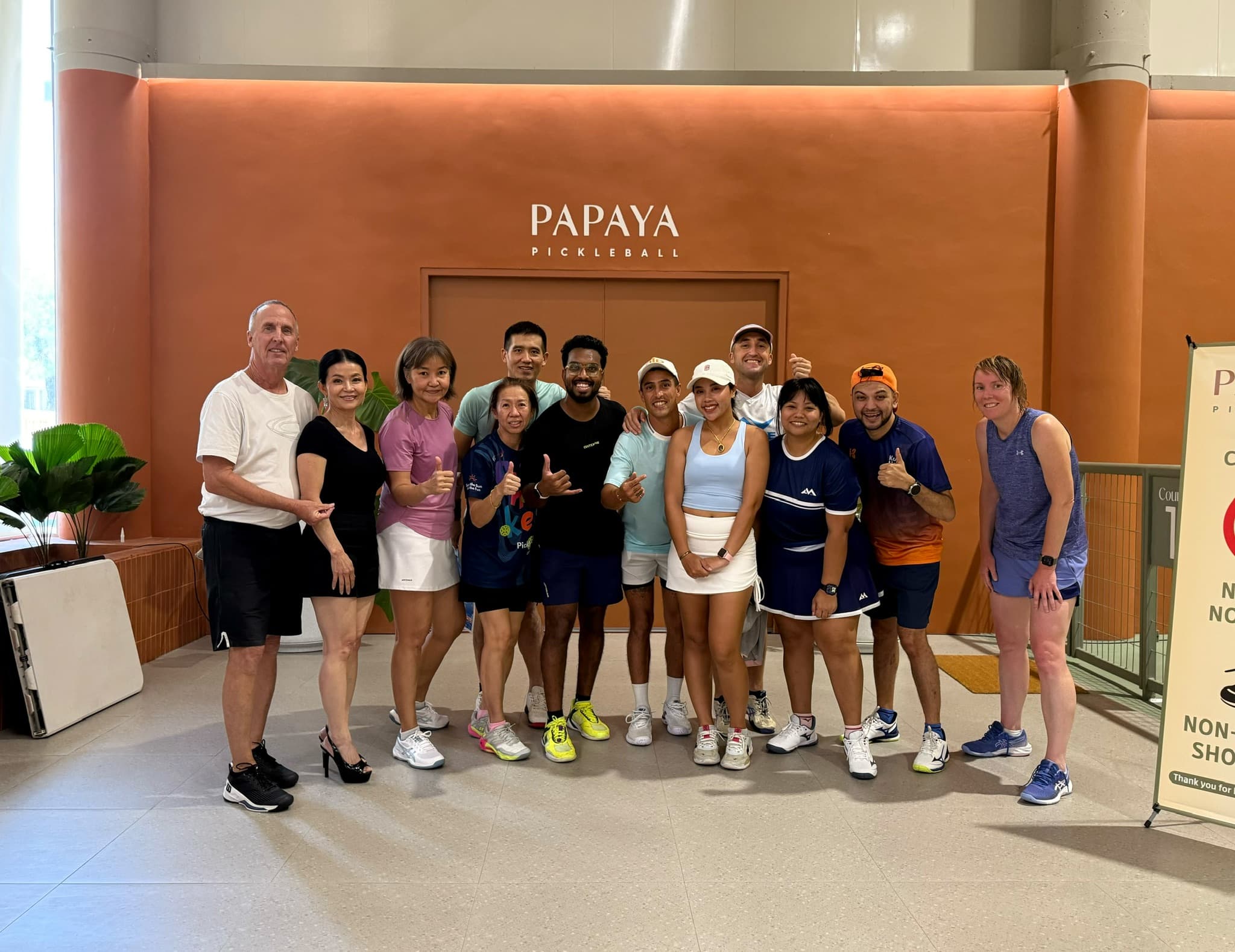 The Pickleball Passport group at Papaya Pickleball Club